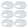 Plastic Paint Tray 3D Printed Finger Palette with Hand Grip Easy To Clean Portable Painting Palette for Kids Artists Watercolor Acrylic Pigment Use