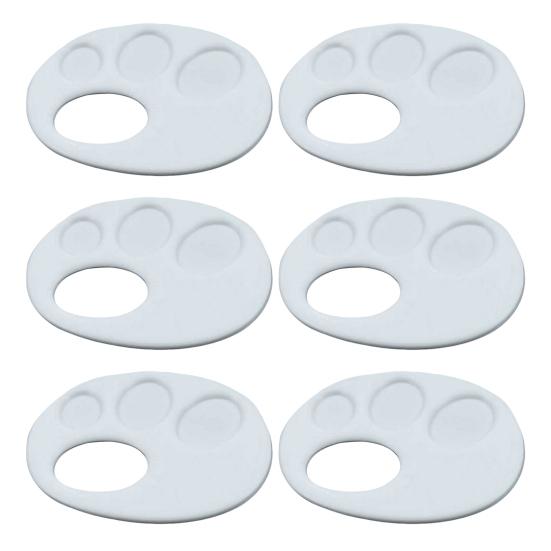 Plastic Paint Tray 3D Printed Finger Palette with Hand Grip Easy To Clean Portable Painting Palette for Kids Artists Watercolor Acrylic Pigment Use