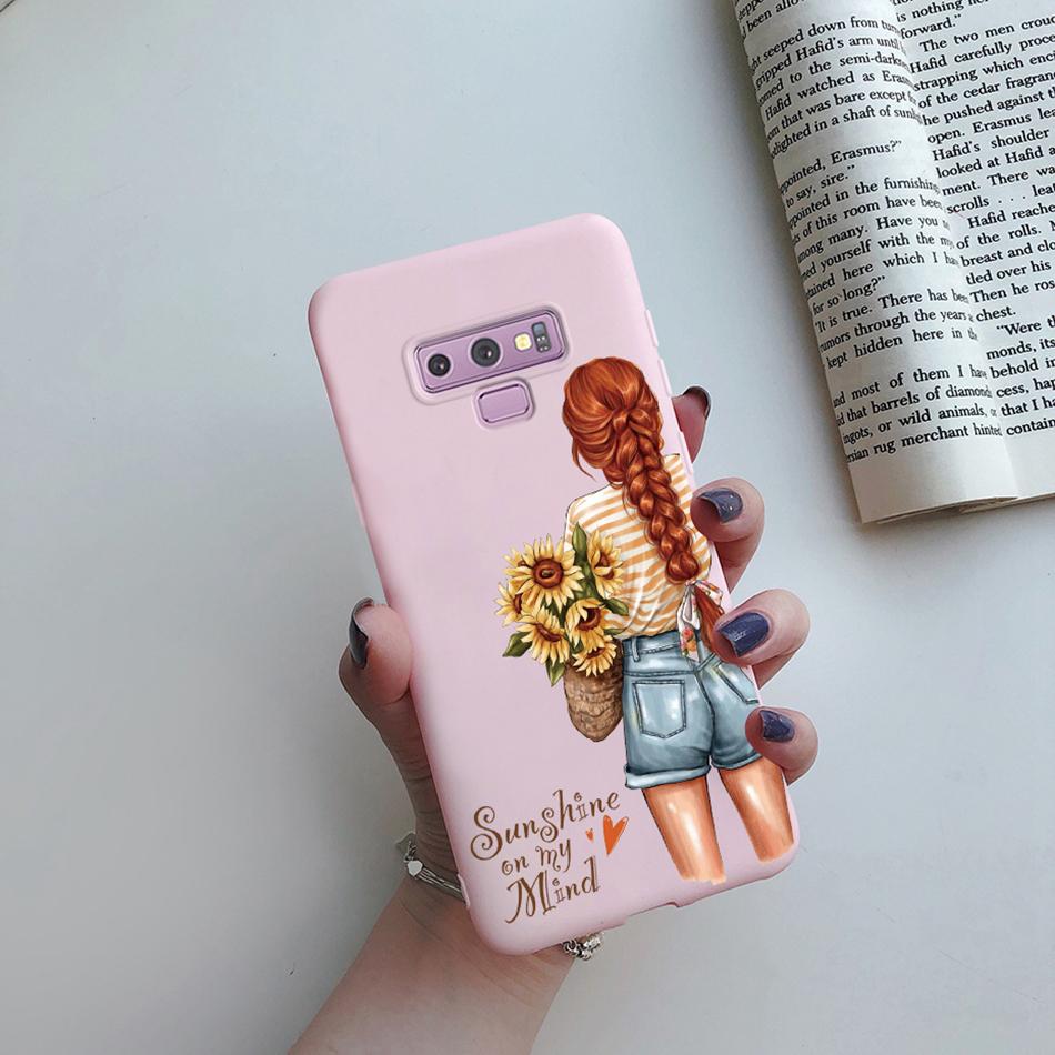 For Samsung Galaxy Note 9 Case Cover Cute Cat Cartoon silicon Back Cover TPU Funda For Samsung Galaxy Note 9 Note9 Phone Case