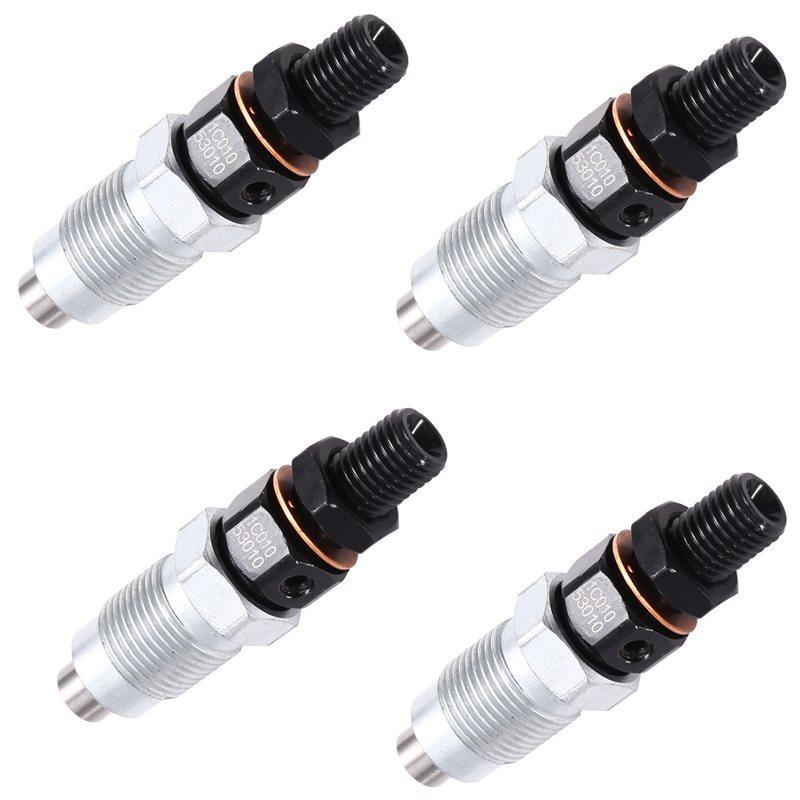 4Pcs Fuel Injector 1C010-53010 1C010-53900 For Kubota V3 V3300 V3600 T V3800 Automotive Parts