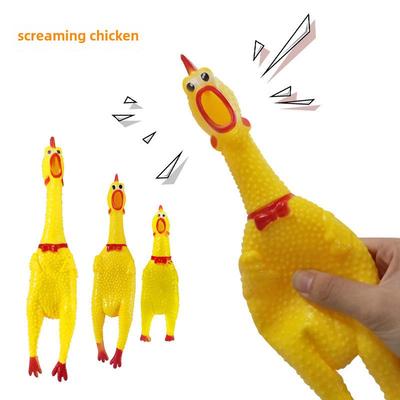 Grande Pollo Urlante: Giocattolo Sonoro Scherzoso in Vinile