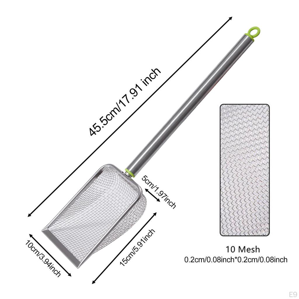 Łopatka do żwirku dla kota do głębokiego przesiewania kuwety nieprzywierająca solidna łopatka siatkowa króliki