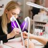 UV LED Nail Lamp Double-Headed Gooseneck Lamp with Clip for Gel Nails Manicure Dryer Curing Light for Home DIY Salon