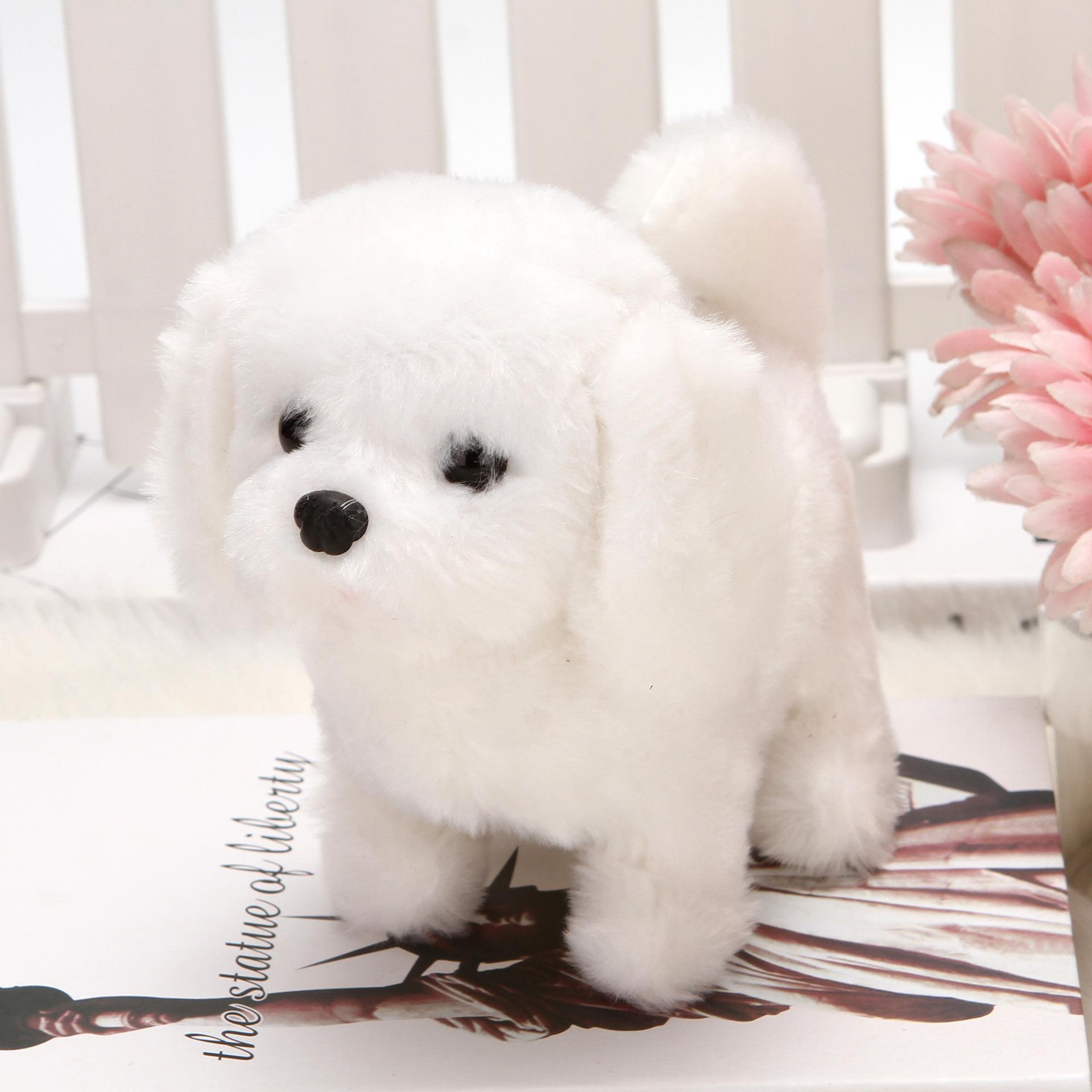 Electric Plush Teddy Puppy Toy: Walks, Barks, Wags Tail - Interactive Pet for Kids