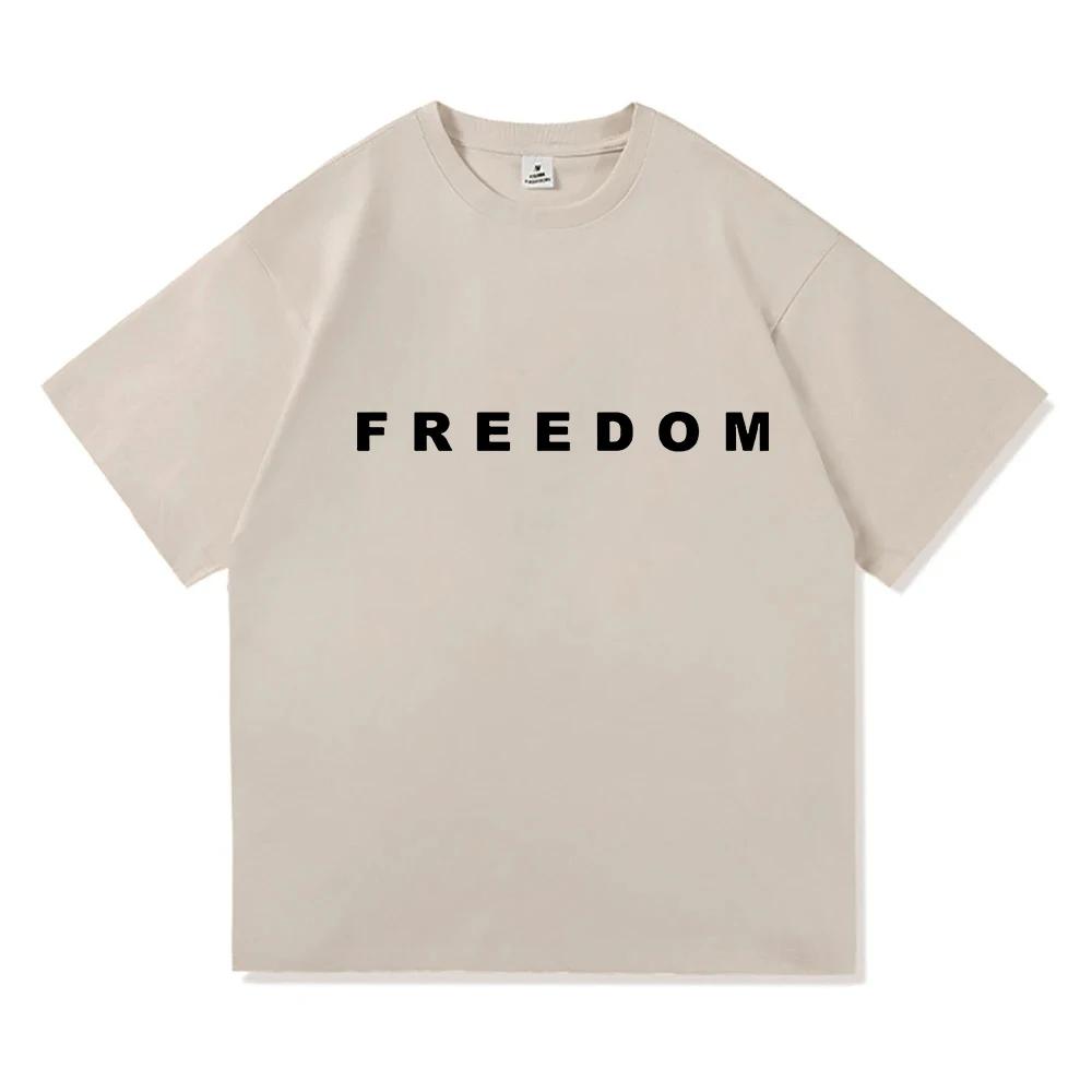 Freedom Charlie Kirk T-shirtLoose Casual Female/Male Tshirts Unisex Streetwear America American Fashion Women T Shirts