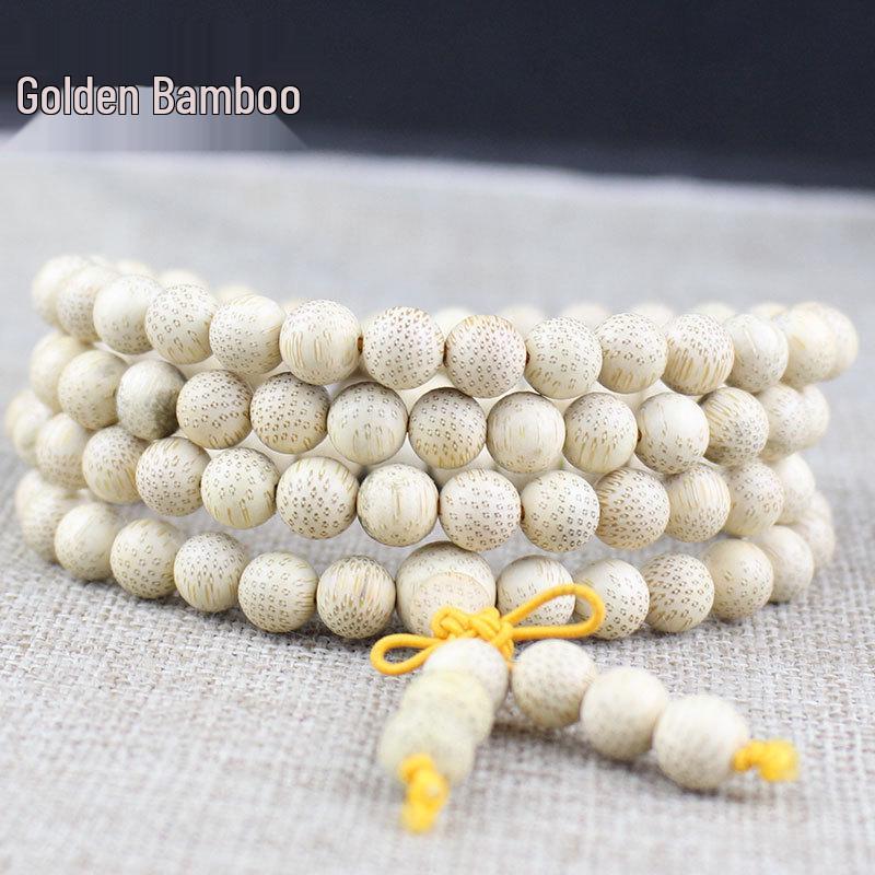 Wooden Sandalwood Buddhist Bead Bracelets - 108 Beads, Unisex Jewelry for Couples