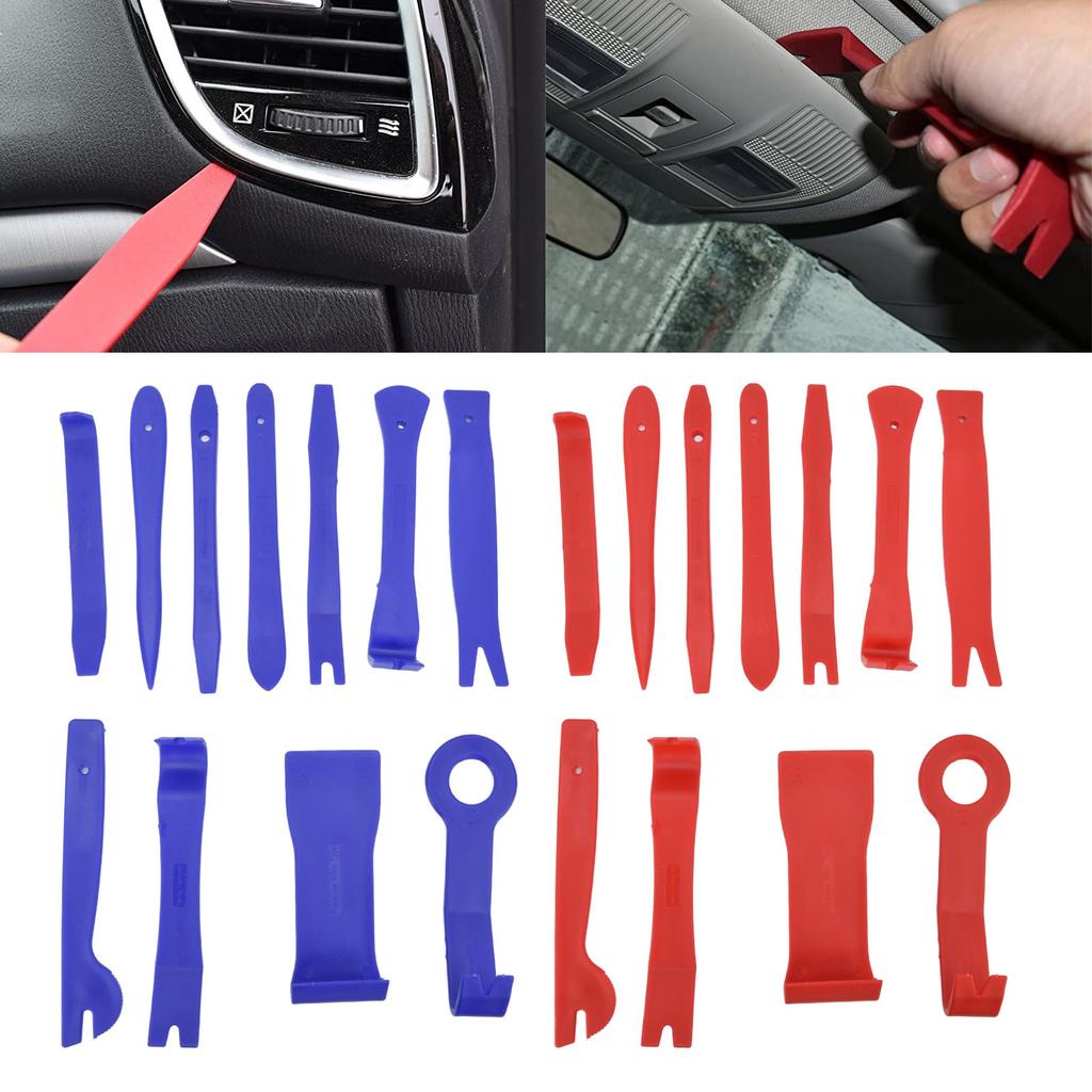 11Pcs/Set Auto Trim Removal Kits Fiberglass Nylon Car Radio Repair Kit Audios Radio Removal Installer Repair Car Pry Tool Kit