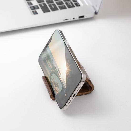 Mobile Phone Stand Walnut Solid Wood Phone Stand Creative Desktop Support Rack for Home