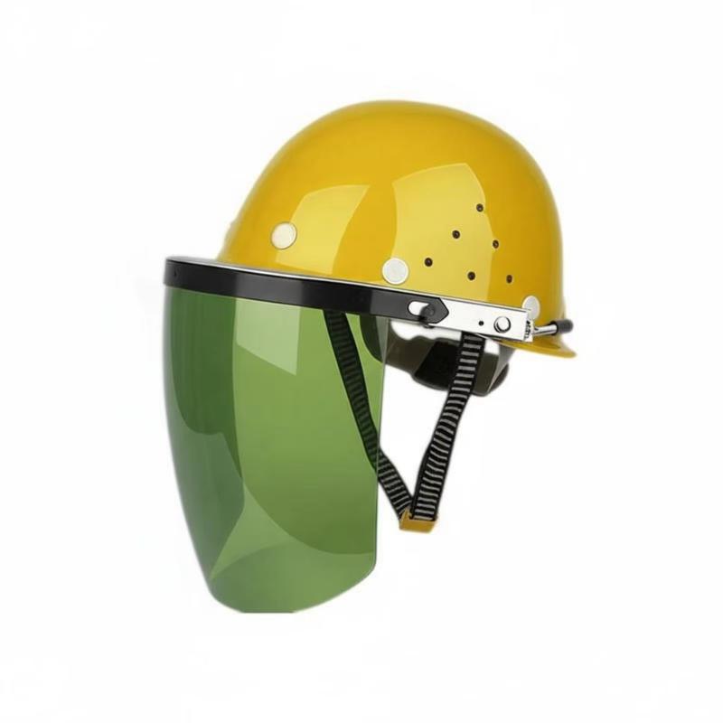 Welding Safety Helmet With Pc Face Shield Scratch Resistant Heat Insulation Anti Welding Slag For Industrial Welding