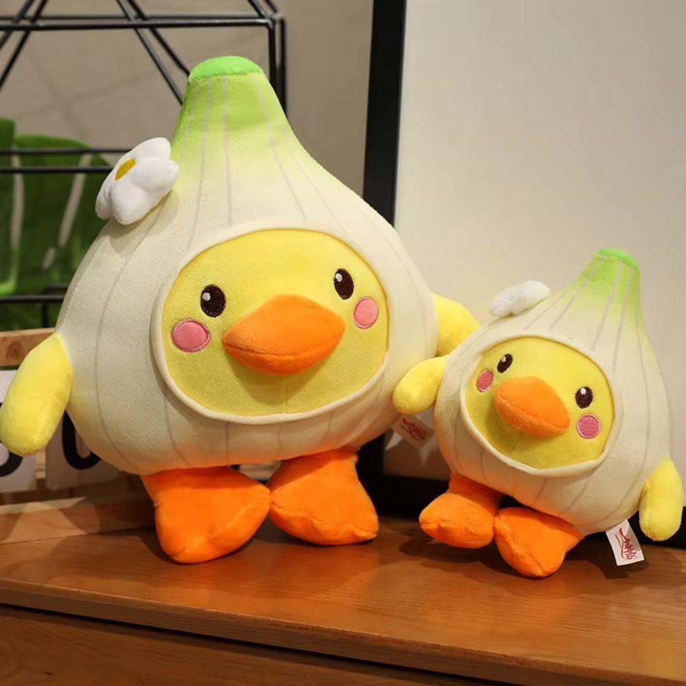 Yellow Garlic Duck Plush Toy Wings&Foot Funny Plush Doll Garlic Duck Plush Pillow Children Girl