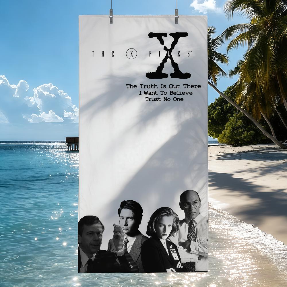 Class TV Series The X-Files Vintage Towel Quick Drying Beach Towels Are Suitable For Swimming Pools Camping Yoga And The Gym