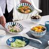 JingJingRS 10-Piece Japanese Style Dinnerware Set with Ceramic Spoons