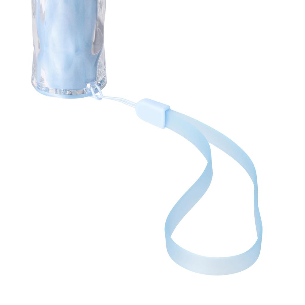 Francfranc Handy Fan Wave Blue Portable Fan with 5 Airflow Rechargeable USB Compatible [2025 Model] Settings, Battery, Charging, Type-C