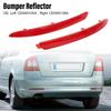 2PCS Red Rear Bumper Reflector ABS Bumper Reflector Set  For OCTAVIA 1z Facelift 2009-2012