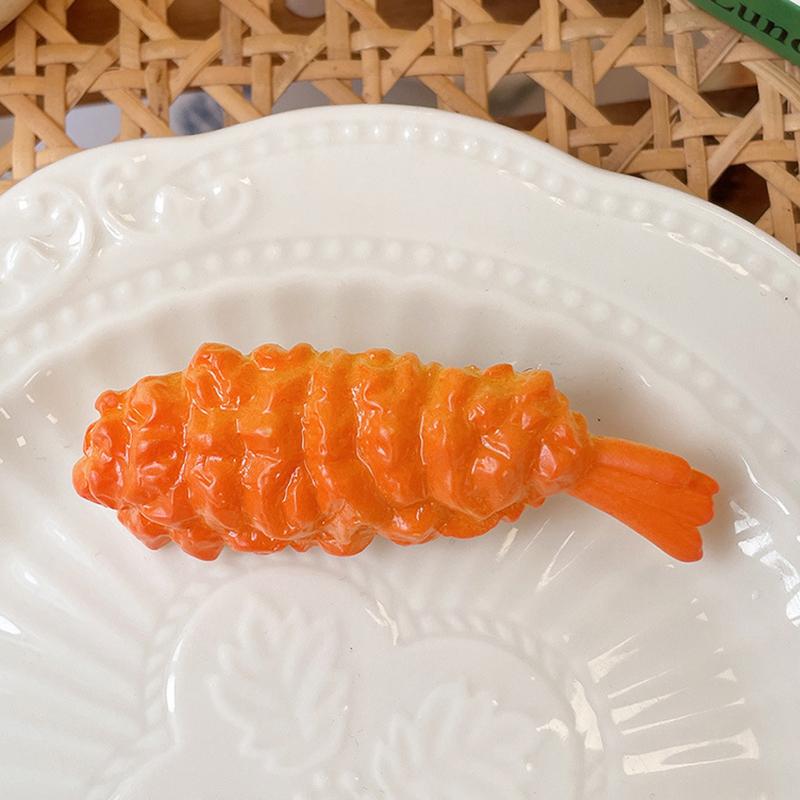 Chicken Leg Hairpin Side Clip Simulation Food Funny Barrettes Fried Barbecue Hairpin For Women Creative Hair Accessories