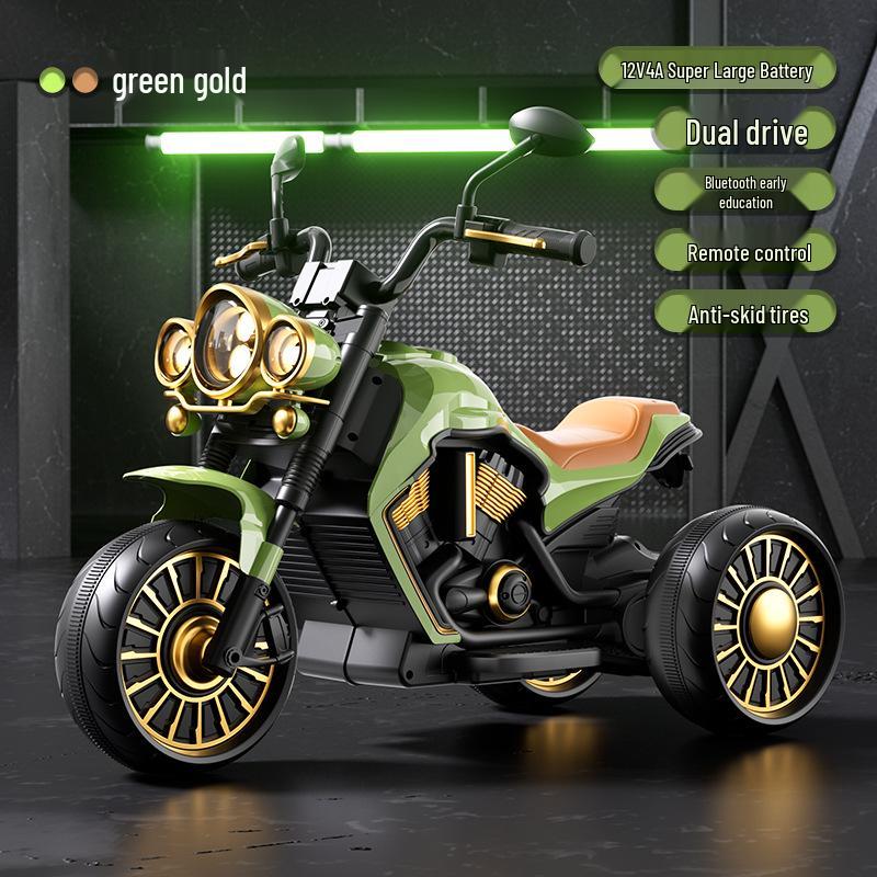 Children's Electric Ride-On Motorcycle Tricycle – Remote-Control, Self-Driving Toy for Boys & Girls