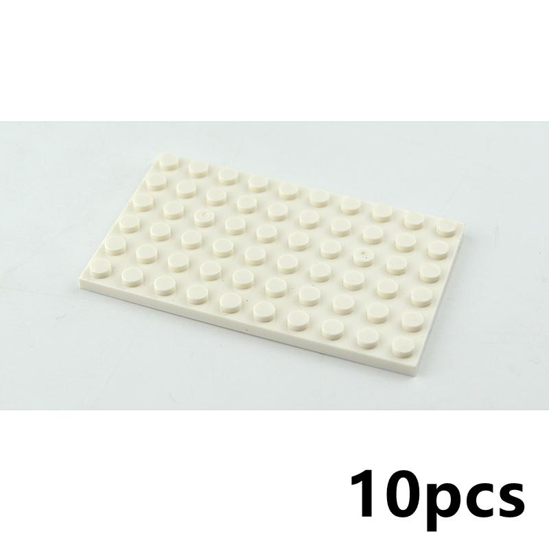 

10Pcs Thin Plate Building Blocks 6x10 Dots DIY City Classic Bricks Figures Educational Creative Size Compatible With 3033 Toys