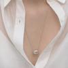 Round Ball Shell Chain Necklace (White) BH7N64741WB650