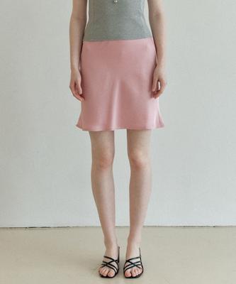 Yeoppe Satin Midi Skirt_Pink
