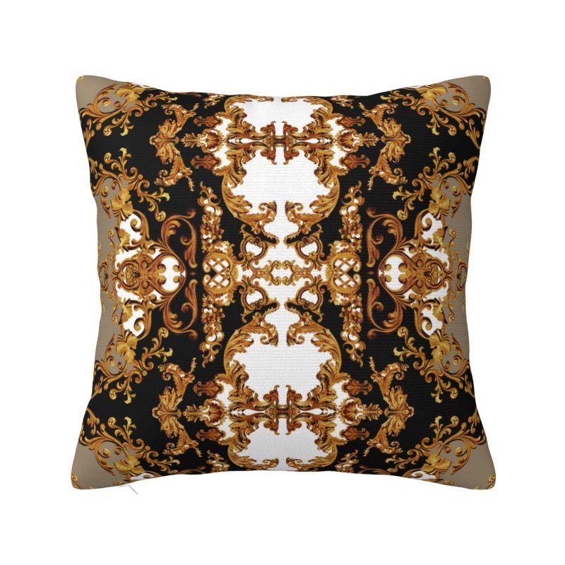 Barockes Blumenmuster Kissenbezüge Europäischer Rokoko Stil Weiche Niedliche Kissen für Sofa Heimdekoration