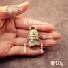 Messing Vintage Zhong Kui Glocke Handgefertigt Thailändisch Amulett Anhänger Haus Auto Dekoration Schutz Glücksbringer Anhänger