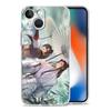 Handyhülle für iPhone 15 14 13 12 Mini 11 Pro Max XS X XR 7 8 Plus Transparente TPU-Hülle Comic Man Erha und sein weißer Katzenmeister
