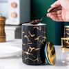 3 PCS Ceramic Airtight Jar Kitchen Canister Sets Cereal Dispenser Spice Organizer Rack Jars with Lid Food Storage Containers