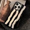 Schwarz-Weiß-Kunst Geeignet für iPhone 16 Handyhülle Apple 15 Schutzhülle 13 Silikon 14 Persönlichkeit Streifen 11 Weiche Hülle