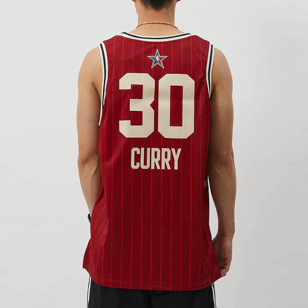 Jordan NBA Dri-Fit Stephen Curry All Star Jersey Red Men Streetwear FQ7732-601