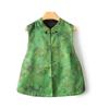 Green front and back wearing vest women's jacquard vest fashionable and versatile