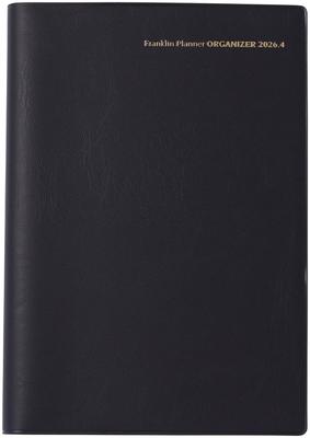 Franklin Planner Organizer, One Page Per Day, Starting April 2026, B6, PVC, Black, 86782