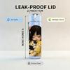 1PC Little Dark Hair Girl Hug Doll Print 750ml Color Plastic Sports Water Bottle Leakproof Flip Straw Lid Suitable for Sports Office Home Use