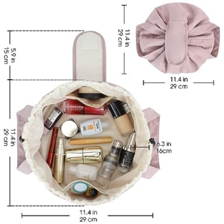 Large Capacity Portable Drawstring Cosmetic Bag Organizer Travel Wash Bag Fashion Makeup Storage Bag