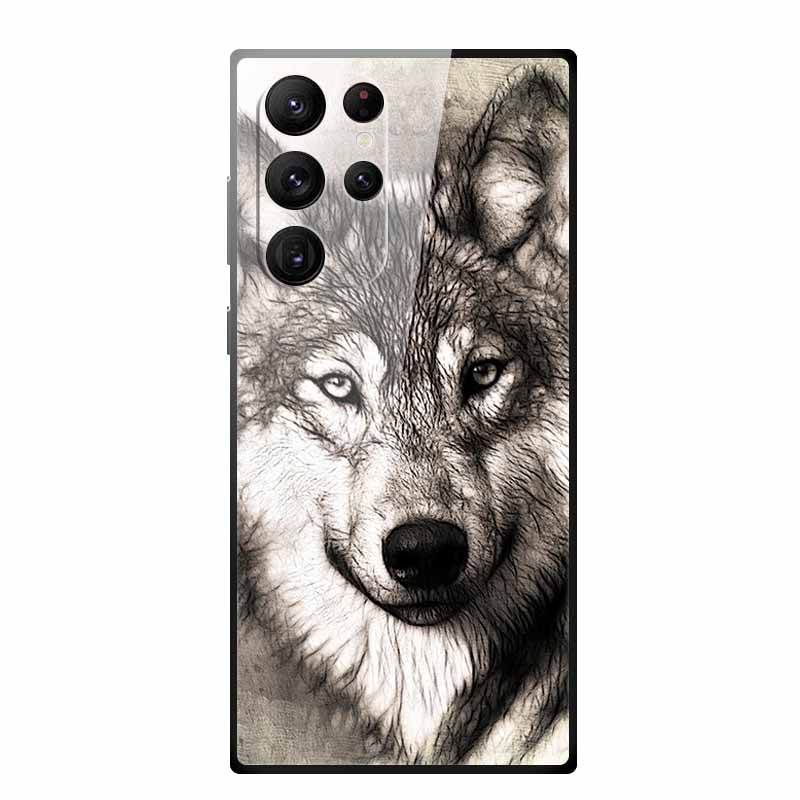 Gehärtetes Glas Case Für Samsung Galaxy S25 Ultra Case S 25 Ultra Hartes Rückseiten Cover Weicher Stoßfänger Für Samsung S23 S22 S24 Ultra Case