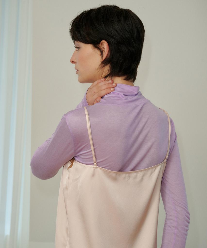 MELLY&ROSE Soft Wool Tencel Turtleneck (319950)_Purple