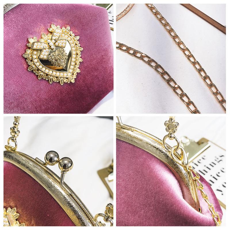 Damehåndveske RoyaDong Brand Design Håndveske Skuldervesker Mote tøyveske Høykvalitets kjede Crossbody-veske Dame kveldspakke