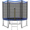 Outdoor Trampoline, Ø305 Cm, Safety Net, Ladder, Spring Padding, Blue