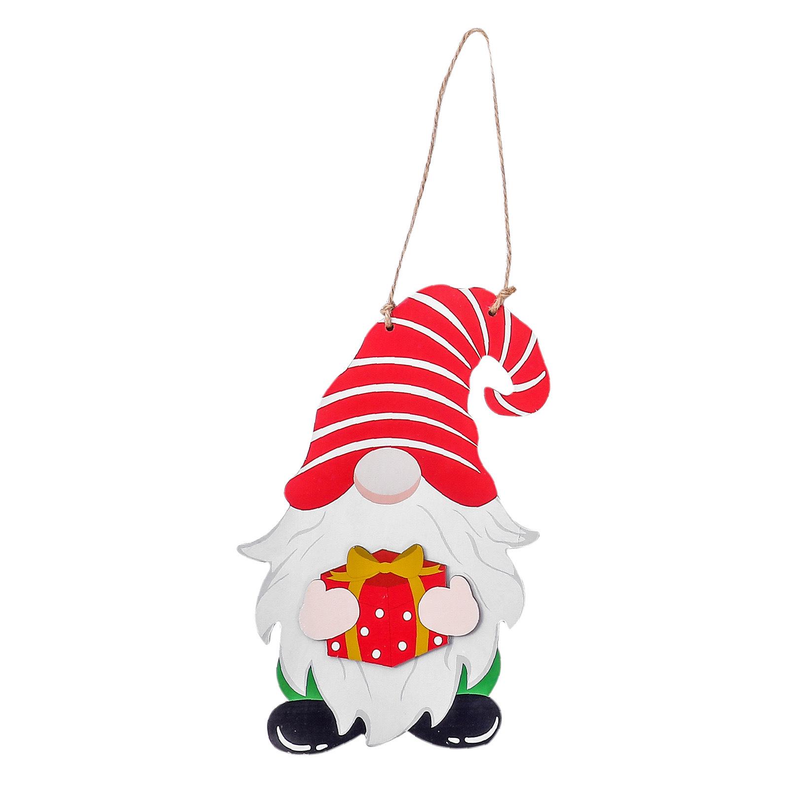 Creative Wooden Pendant Ornaments: Festive Faceless Dolls for Christmas, Independence Day, Halloween, and Harvest Celebrations