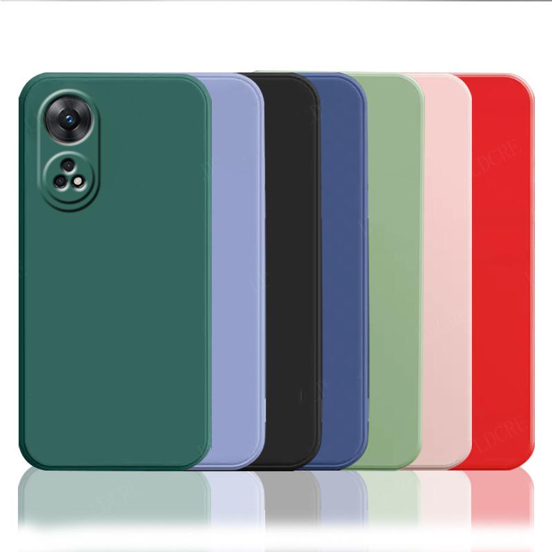 For Cover OPPO Reno 8T Case for Reno 8T Liquid Silicone Phone Case Candy Colors Matte Bumper Shockproof Full Protective Soft Cover for Reno8 T Reno 8T