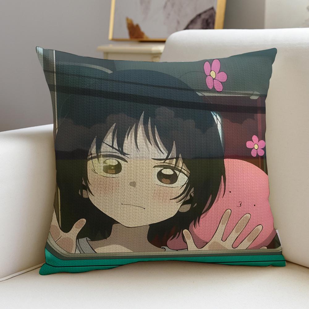 Dark TTakopis Original SinS Cushion Cover Breathable and Skinfriendly Linen Pillowcase Square Removable and Washable Cushion