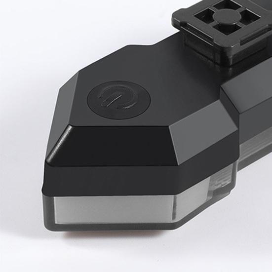 Cykellampa Bakljus Fjärrkontroll Vattentät Robust Mountainbike Bakljus Blinkers Varningslampa Uppladdningsbar Lampa för Nattcykling