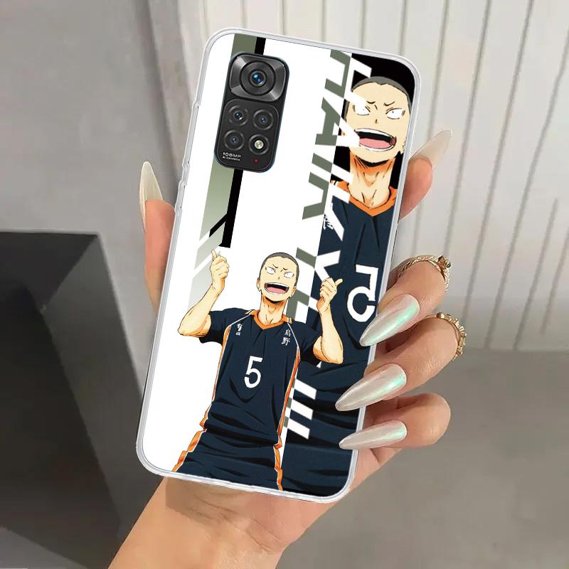 Anime Haikyuu Oya School Volleyball Phone Case for Xiaomi Redmi Note 15 14 14S 13 12S 12 Pro 11S 11 Plus 11T 11E 10S Soft Funda
