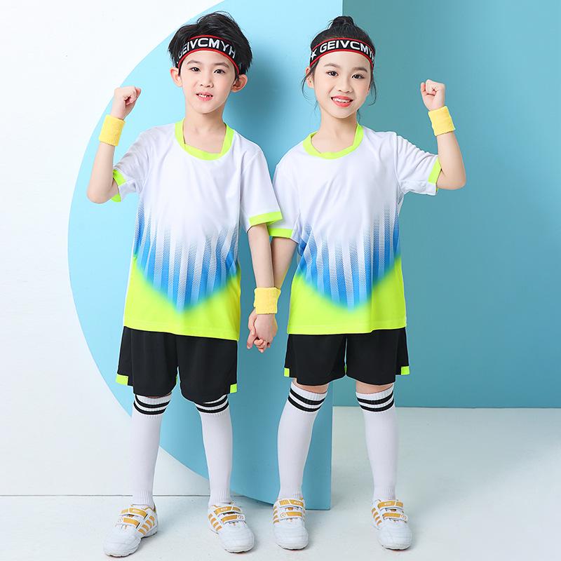 Conjunto de Uniforme de Fútbol de Secado Rápido para Niños para Competición Deportiva Escolar