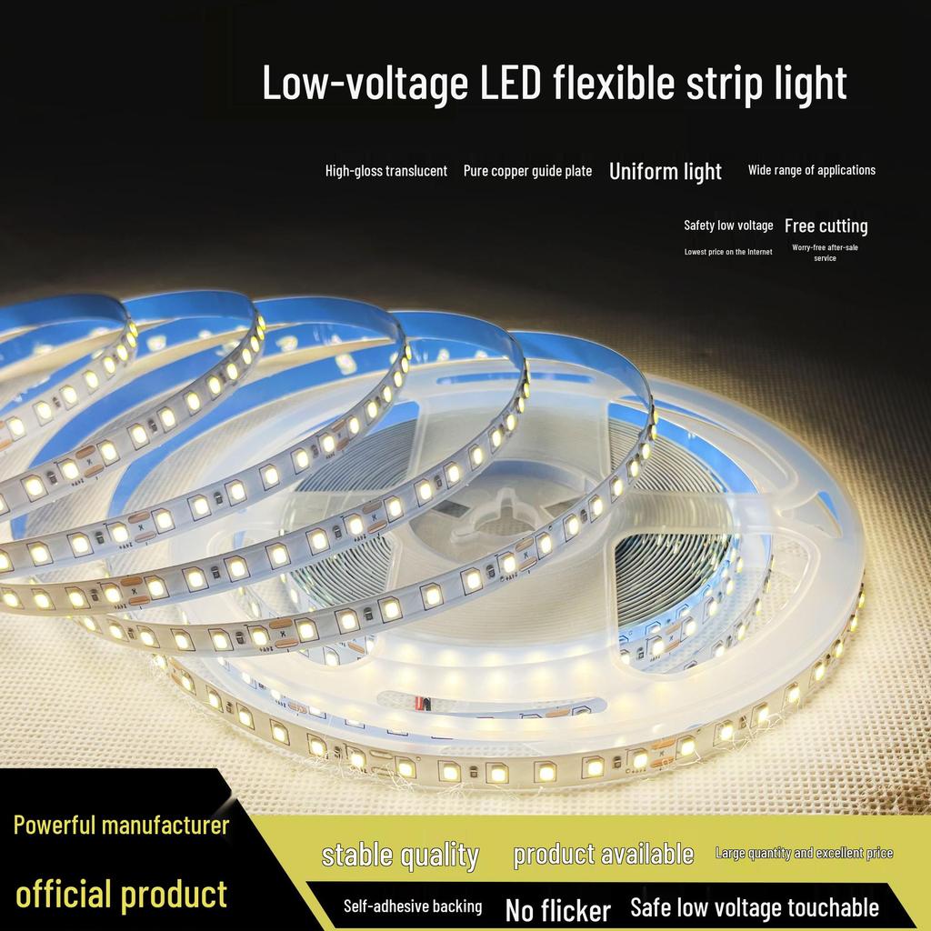 Low Voltage 12V/24V LED Strip Light 2835 - 120 LEDs for Display Cases and Counters