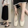 Women Shoes Autumn Shallow Mouth Casual Female Sneakers Flats Square Toe Fall New Summer Moccasin  PU Fash