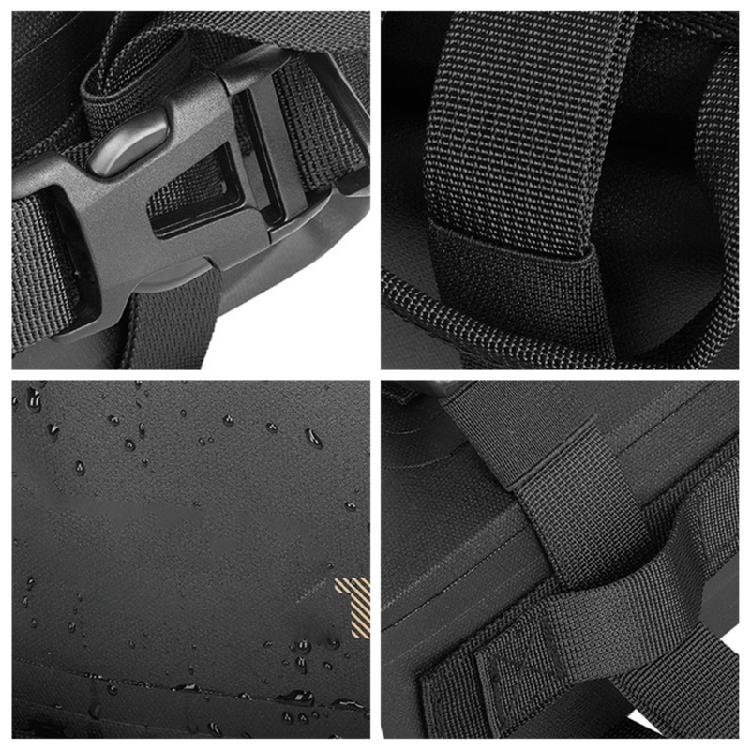 Waterproofed Motorcycle Rail Mounted Storage Bag With Enhances Hold Exteriors And Compacts Size For Routine Journey