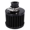 13mm Oil Mini Breather Cold Air Filter Fuel Crankcase Engine for Car Color:Silver
