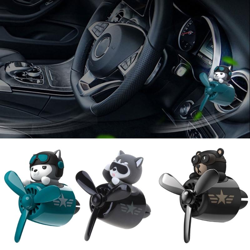Styling Auto Aromatherapy Husky/ Bear Perfume Diffuser Air Vent Lovely Car Accessories Souvenir Present