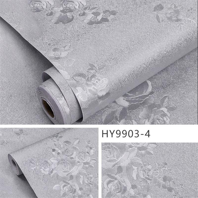 Solid Color Self-adhesive Simple Vintage Retro Printed Bedroom Living Room Decoration Waterproof Background Wall Paper