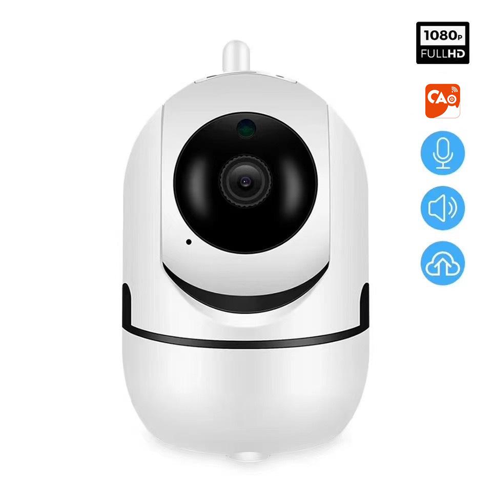 360° Panoramic Indoor Camera with Two-Way Audio and Wireless Remote Monitoring
